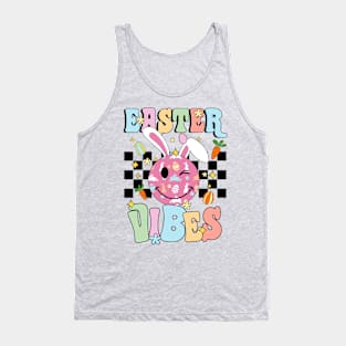 Easter Vibes Smiles Happy Face Bunny Happy Easter Tank Top